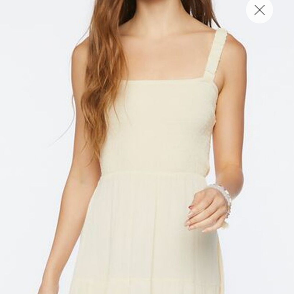 Forever 21 Smocked Strappy Back Maxi Dress sz Medium                🎉 HP - Picture 9 of 12